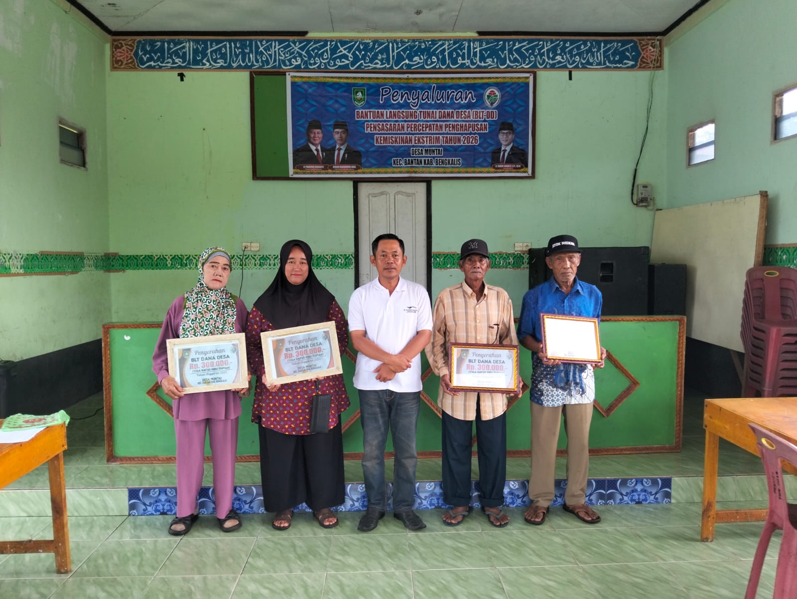 Pemdes Muntai Salurkan BLT-DD Tahap III 2026, Setiap KPM Terima Rp900 Ribu