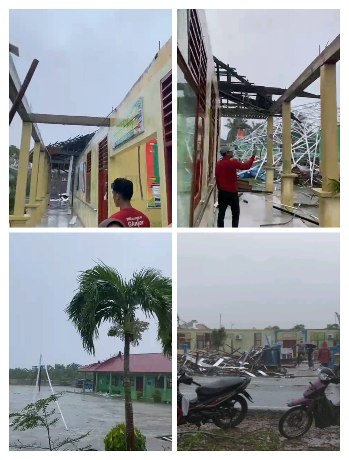 Cuaca Ekstrem Landa Bandar Laksamana, Kepala Desa Muntai Imbau Warga Selalu Waspada
