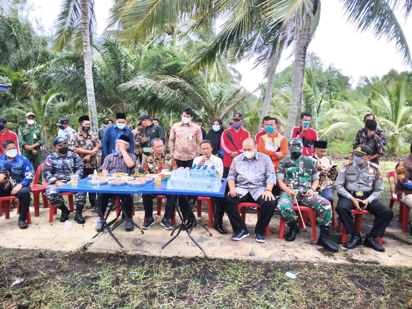 Kunjungan Tim Kementerian MenkoPolhukam  bersama tim kementerian KKP RI di Desa Muntai